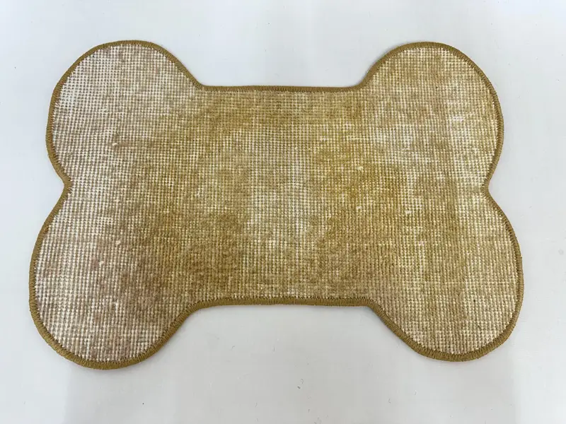 Handmade Bone-Shaped Pet Pad, Eco-Friendly Vintage Kilim for Dogs and Cats, Soft and Comfortable Pet Bed for Stylish Decor - 1