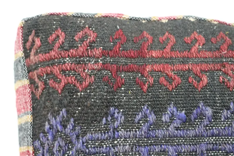 Kilim Pouf, zemin pufu, 24x24x6, zemin yastık örtüsü, desenli Kilim Pouf, bahçe pouf yastık kapağı, ev dekor pufları sp606015 118 - 3