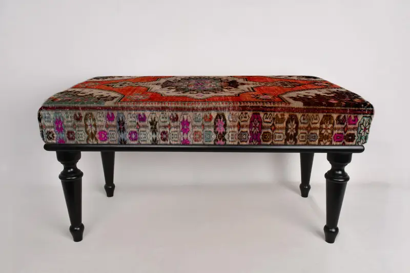 Kırmızı ve Kahverengi Tezgah, Madalyon Tezgahı, Osmanlı Tezgahı, Döşemeli Tezgah, Türk Halı Tezgahı, Kilim Tezgahı, Ev Dekor Tezgahı, El Yapımı Tezgah - 2
