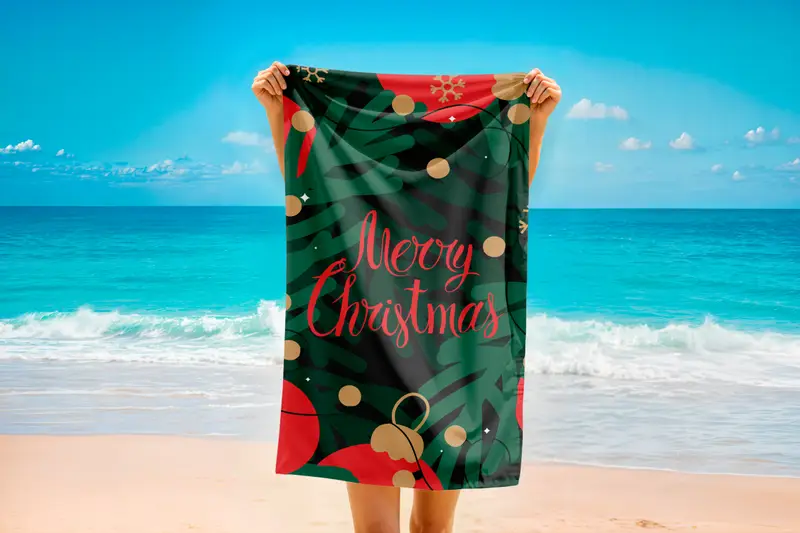 Merry Christmas Towel, Xmas Towel, Christmas Gift, Golf Towel Gift, Modern Towel, Holiday Gift, Xmas Towel Gift, Personalized Towel,