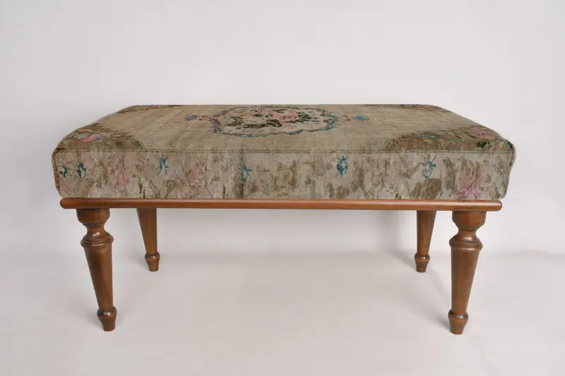 Osmanlı tezgahı, döşemeli tezgah, Türk halı tezgahı, Kilim tezgahı, ev dekorasyonu tezgahı, el yapımı tezgah, koridor tezgahı, ahşap iş tezgahı - 5