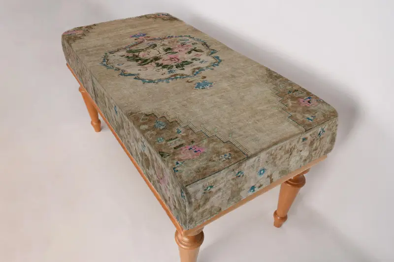 Osmanlı tezgahı, döşemeli tezgah, Türk halı tezgahı, Kilim tezgahı, ev dekorasyonu tezgahı, el yapımı tezgah, koridor tezgahı, ahşap iş tezgahı - 7