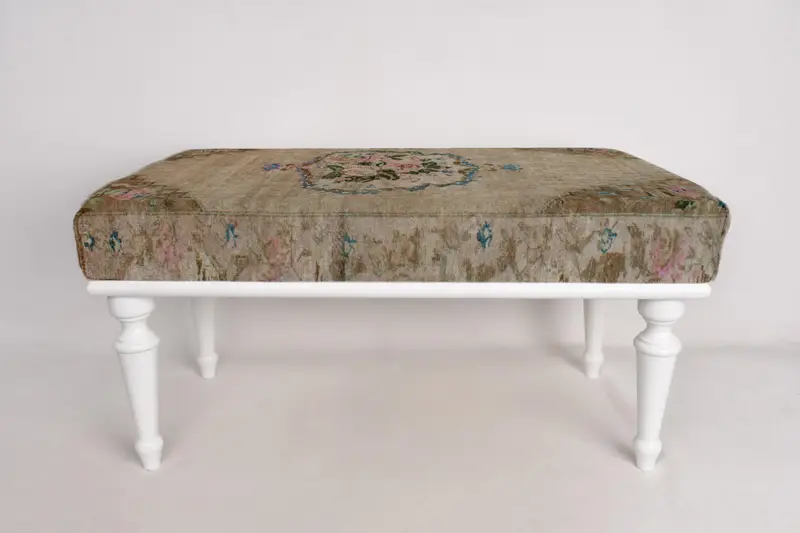 Osmanlı tezgahı, döşemeli tezgah, Türk halı tezgahı, Kilim tezgahı, ev dekorasyonu tezgahı, el yapımı tezgah, koridor tezgahı, ahşap iş tezgahı - 3