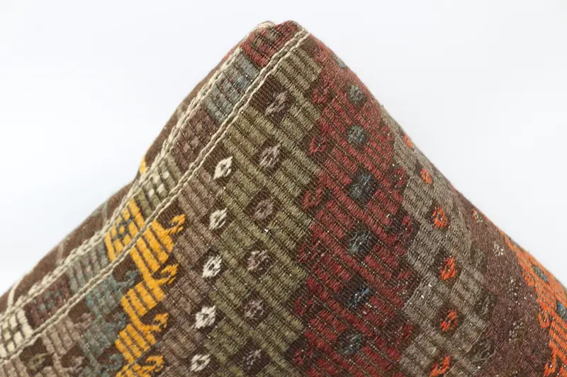 Kilim pouf, zemin pufu, 24x24x6, armut koltuk, işlemeli pouf, armut pouf, zemin yastık örtüsü, bahçe pouf yastık kapağı, ev dekoru pufları sp606015 161 - 4