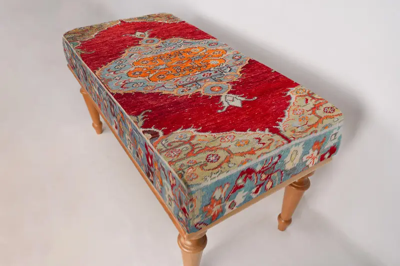 Madalyon tezgahı, oturma tezgahı, Osmanlı tezgahı, döşemeli tezgah, Türk halı tezgahı, Kilim tezgahı, ev dekor tezgahı, el yapımı tezgah - 6