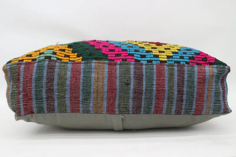 Kilim Pouf, zemin pufu, 24x24x6, zemin yastık örtüsü, işlemeli pouf, bahçe pouf yastık kapağı, ev dekoru pufları sp606015 64 - 5