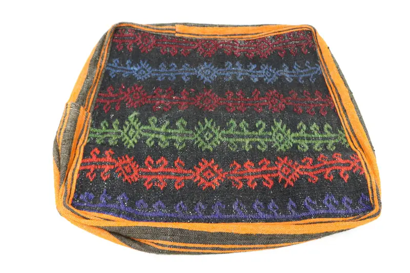 Kilim Pouf, zemin pufu, 24x24x6, zemin yastık örtüsü, desenli Kilim pufları, bahçe pouf yastık kapağı, ev dekoru pufları SP606015 67 - 6