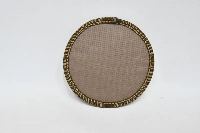 Altı set, yuvarlak coaster, çay ped, bej ped, halı pedi, geleneksel coaster, vintage coaster, benzersiz coaster, hediye coaster, - 6