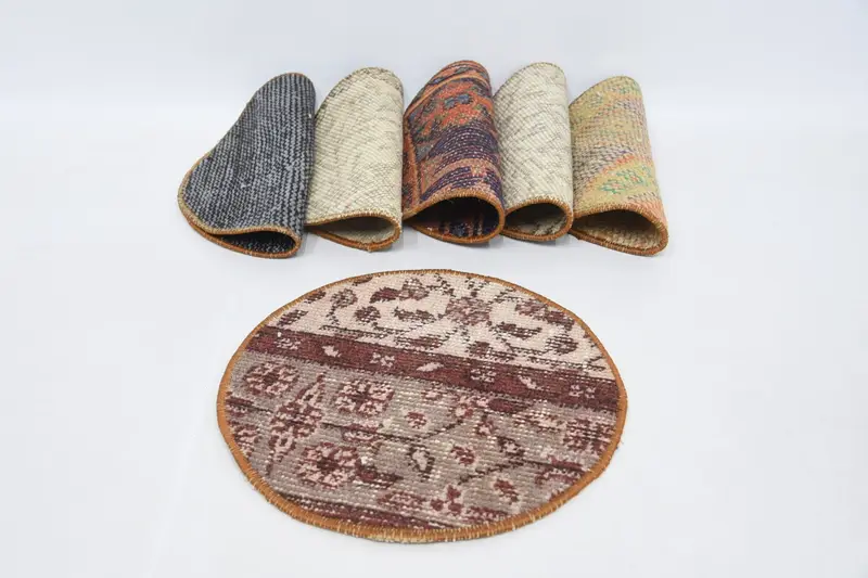 Böhmisches Tischset in Beige und Braun, Tischset im gotischen Art-Deco-Stil