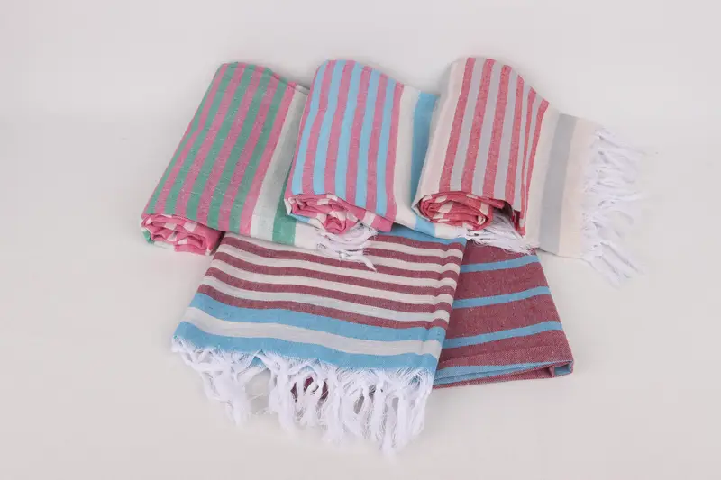 Beach Towel Gift, Turkish Towel USA, Embroidery Towels, 68x40 Cotton Striped Towel, Towel With Name, Sand-resistant towel, Oversized Beach Towel - 5