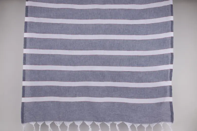Large Turkish Towel, Embroidered Towel, Luxury Beach Towel, Merry Christmas Gifts, Personalized Gift, 70x40 Cotton Striped Towel, Housewarming Gift - 7