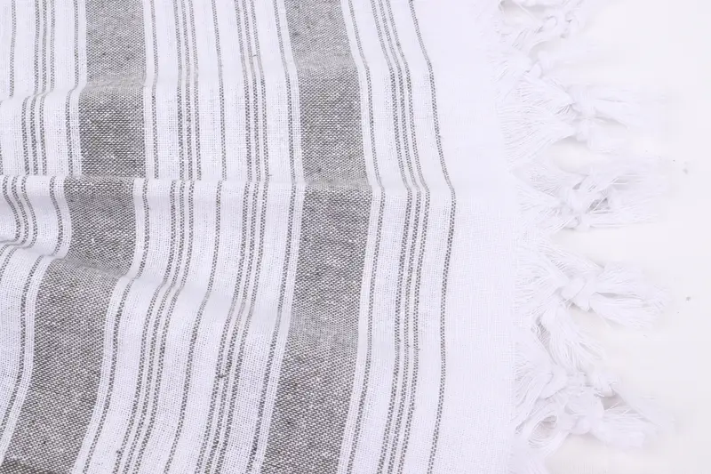 68x32 Cotton Striped Towel, Best Beach Towel, Organic towel, Custom Towel Beach, Best Friend Gift, Wedding Shower Gift, Family Gift Basket - 8