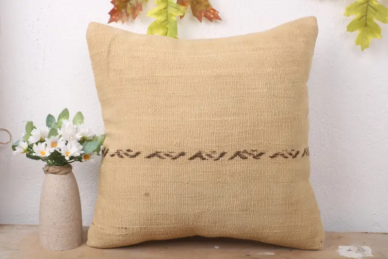 Meditation Cushion, Customized Pillow Case, 16x16 Green Cushion, Home Decor Pillow, Cushion Cover, Throw Kilim Pillow, Boho Pillow Sham Cover - 2