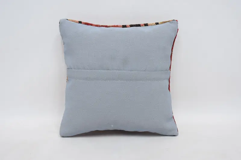 Authentic Pillow Cover, Ethnical Kilim Rug Pillow, Interior Designer Pillow, Pillow Sham, Vintage Kilim Pillow, 14x14 Brown Cushion - 6