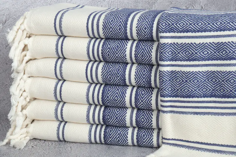 Custom Name Towel, Monogrammed Hand Towel, 40x18 Cotton Diamond Towel, Unique Gift, Monogram Hand Towel, Turkish Tea Towel, Monogram Towels - 1