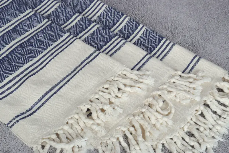 Custom Name Towel, Monogrammed Hand Towel, 40x18 Cotton Diamond Towel, Unique Gift, Monogram Hand Towel, Turkish Tea Towel, Monogram Towels - 5