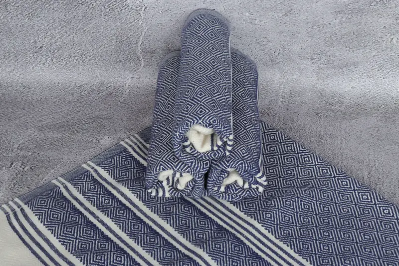 Custom Name Towel, Monogrammed Hand Towel, 40x18 Cotton Diamond Towel, Unique Gift, Monogram Hand Towel, Turkish Tea Towel, Monogram Towels - 7