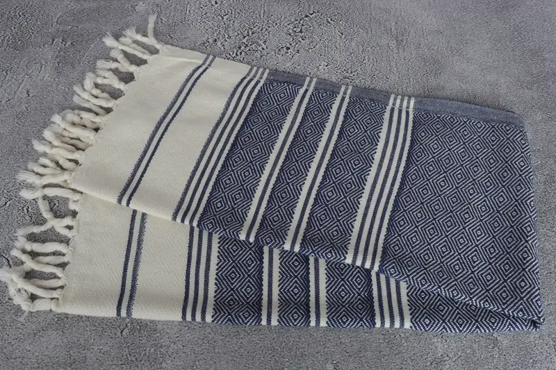 Custom Name Towel, Monogrammed Hand Towel, 40x18 Cotton Diamond Towel, Unique Gift, Monogram Hand Towel, Turkish Tea Towel, Monogram Towels - 6