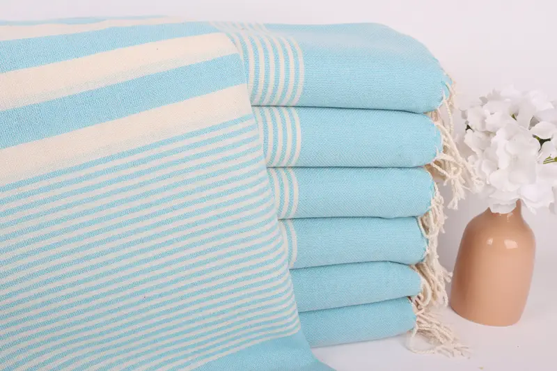 Beach Size Towel, Turkish hand towel, Cute Beach Towel, Home Decor Gifts, Bridal Shower Gift, 70x40 Cotton Striped Towel, Valentines Gift - 1