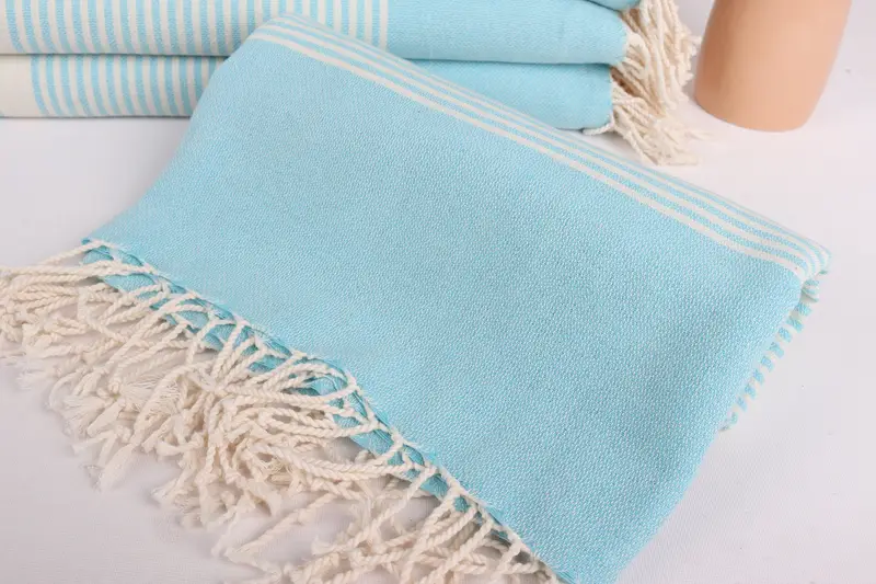 Beach Size Towel, Turkish hand towel, Cute Beach Towel, Home Decor Gifts, Bridal Shower Gift, 70x40 Cotton Striped Towel, Valentines Gift - 4
