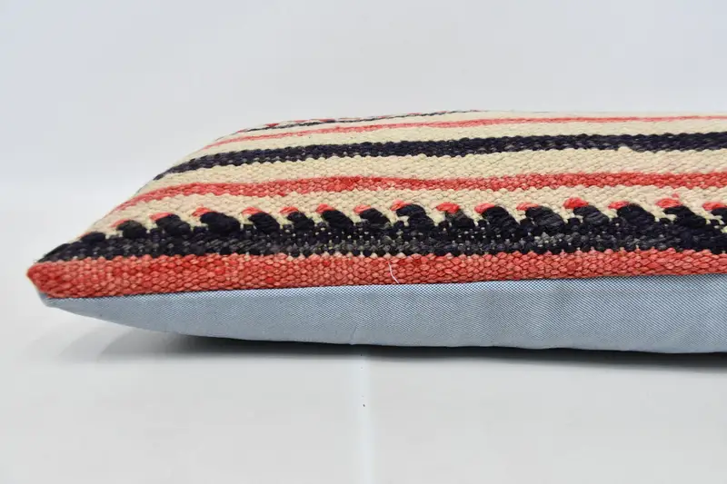 Antique Pillows, Pillow Case, Office Chair Pillow, Traditional Pillow Cover, 12x36 Beige Pillow Case, Kilim Pillow Cover, Vintage Kilim Pillow - 6