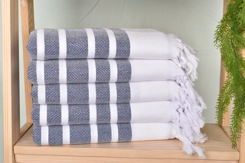 70x40 Cotton Herringbone Towel, Personalized Gifts, Bathroom Towel, Wedding Gift, Peshtemal beach towel with unique design, Gift For Him - 2