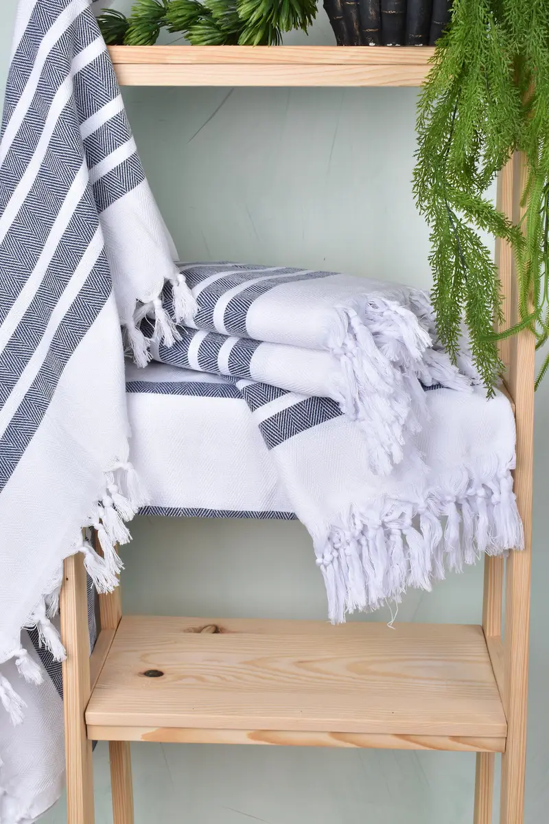 70x40 Cotton Herringbone Towel, Personalized Gifts, Bathroom Towel, Wedding Gift, Peshtemal beach towel with unique design, Gift For Him - 6