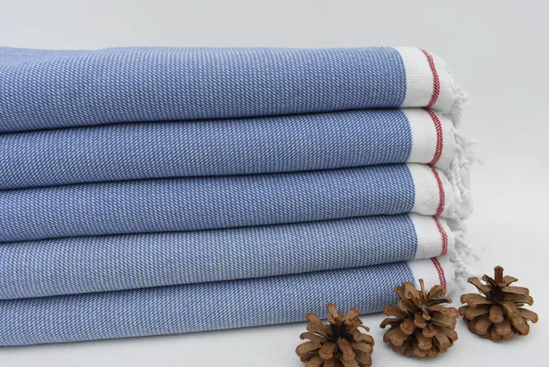 Luxury towel, Guest Towel, 64x40 Cotton Striped Towel, Sand-resistant towel, Quick-drying cotton Turkish beach towel, Gift For Coworker, Bath towel - 2