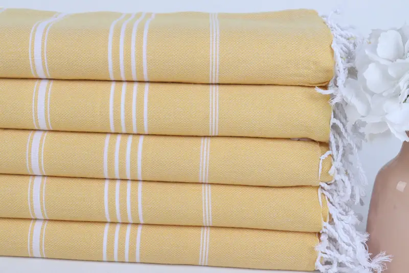Peshtemal Towel, Housewarming Gift, Fouta towel, 70x40 Cotton Striped Towel, Eco-friendly Turkish peshtemal towel, Bachelorette Favor, Wedding Gift - 2