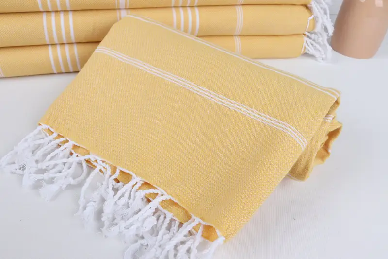 Peshtemal Towel, Housewarming Gift, Fouta towel, 70x40 Cotton Striped Towel, Eco-friendly Turkish peshtemal towel, Bachelorette Favor, Wedding Gift - 4