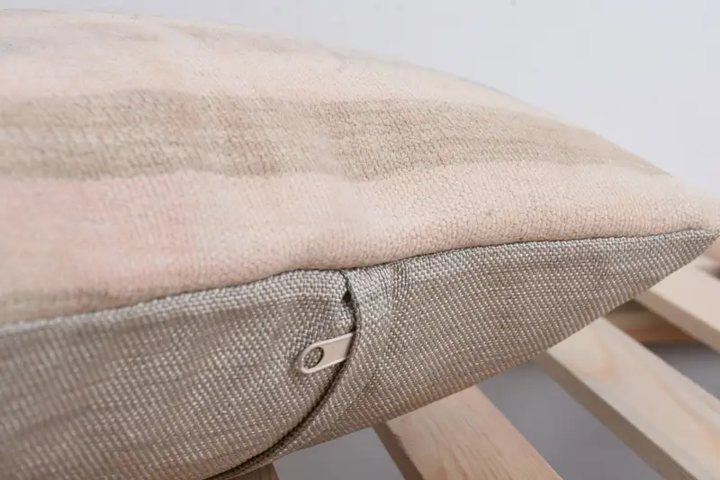 Comfy Throw Cushion Case, Vintage Pillow, Handmade Kilim Cushion, Throw Kilim Pillow, Hippie Throw Cushion, 14x14 Beige Cushion, Pillow Sham - 7