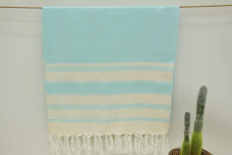 Bachelor Gift, Peshtemal Towel, Best Friend Gift, 76x40 Cotton Striped Towel, Handwoven organic Turkish towel for spa, Monogram Turkish Towel - 6