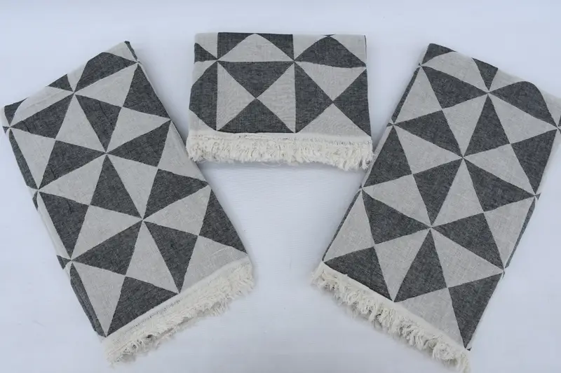 Absorbent towel, House Warming Gift, 70x40 Cotton Geometric Towel, Gym Towel, Custom Wedding Gifts, Personalized Turkish Towel, Beach Size Towel - 8