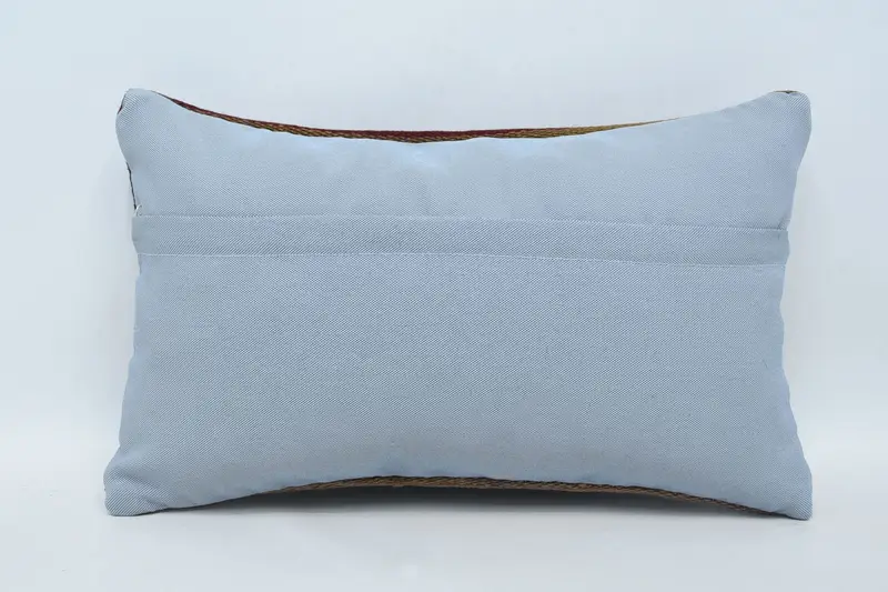 Vintage Kilim Throw Pillow, Boho Pillow, Sofa Bolster Cushion Case, 12x20 Blue Pillow Case, Pet Cushion Cover, Interior Designer Pillow, Cushion - 6