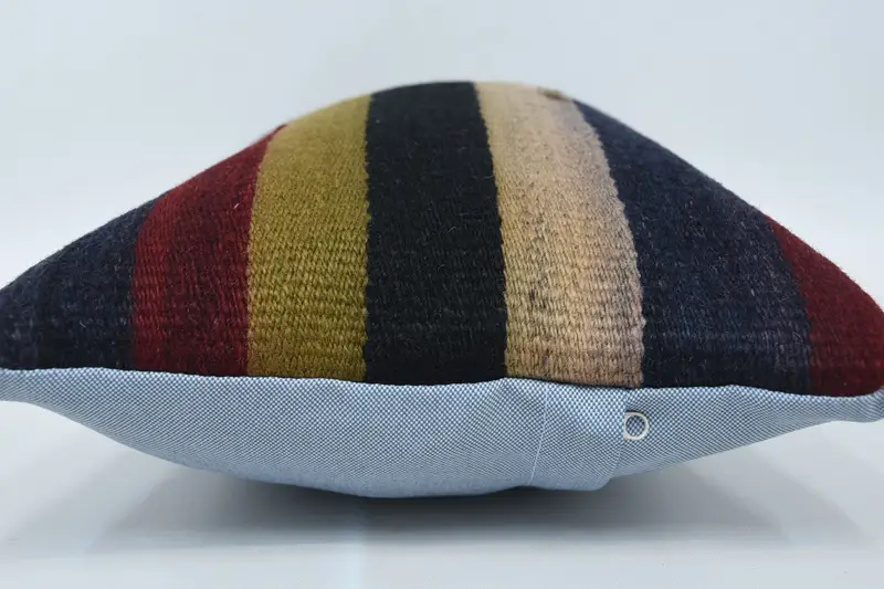Vintage Kilim Throw Pillow, Boho Pillow, Sofa Bolster Cushion Case, 12x20 Blue Pillow Case, Pet Cushion Cover, Interior Designer Pillow, Cushion - 5