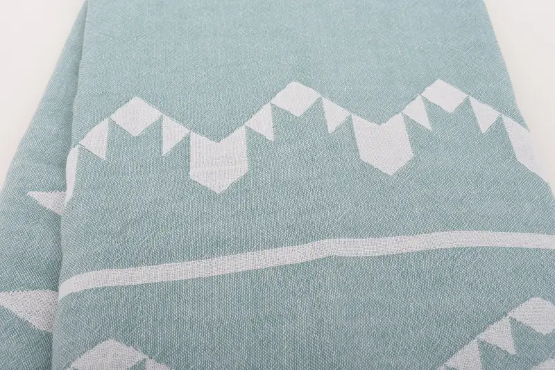 Throw Blanket Couch, 70x60 Cotton Geometric Towel, Custom Wedding Gifts, Bridal Shower Gifts, Boho Throw Blankets, Thanksgiving Tablecloth - 5