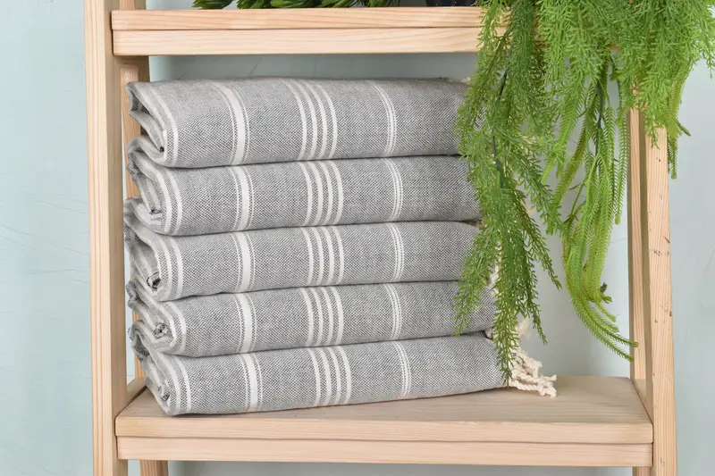 Lightweight towel, Gift For Boyfriend, 68x40 Cotton Striped Towel, Spa Towel, Peshtemal Towel, Bachelorette Party Favors, Personalized Turkish Towel - 1