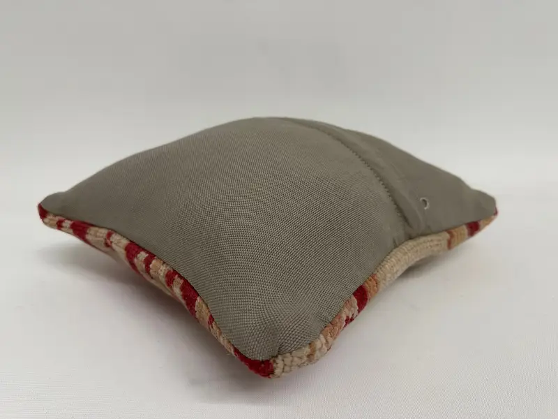Pillow, Garden Pillow Case, Turkish Pillow, Neutral Pillow, 12x12 Beige Pillow Sham, Vintage Kilim Pillow, Handmade Kilim Cushion - 7