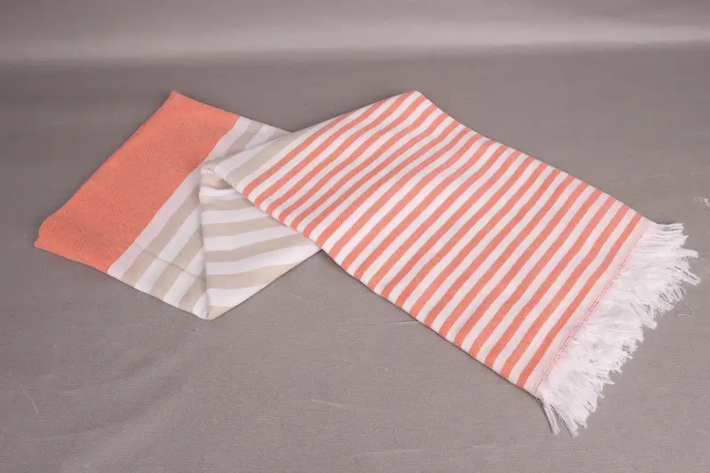 Bridesmaid Gift, Personalized Turkish Towel, 70x40 Cotton Striped Towel, Antibacterial Turkish peshtemal towel, Valentines Gift, Personalized Towel - 5