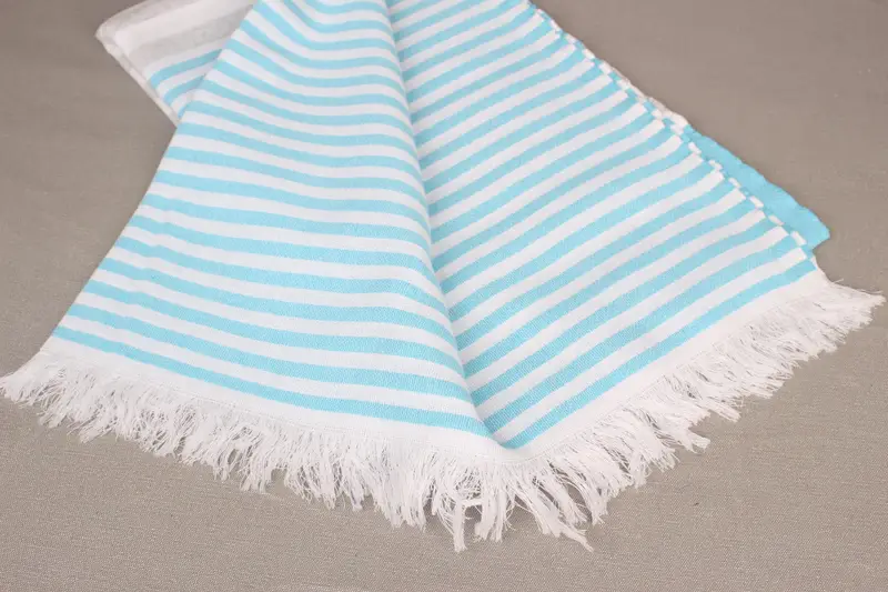 Bridesmaid Gift, Personalized Turkish Towel, 70x40 Cotton Striped Towel, Antibacterial Turkish peshtemal towel, Valentines Gift, Personalized Towel - 8