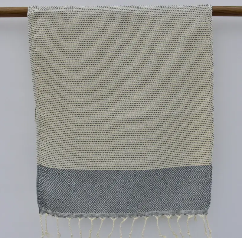Türk el havlu, onun için hediye, monogram mutfak havlu, 36x18 pamuklu elmas havlu, eve taşınma hediyesi, Noel hediyeleri, düğün hediyesi, aile hediyesi - 6