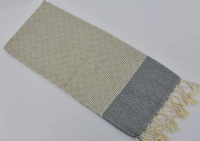 Türk el havlu, onun için hediye, monogram mutfak havlu, 36x18 pamuklu elmas havlu, eve taşınma hediyesi, Noel hediyeleri, düğün hediyesi, aile hediyesi - 4
