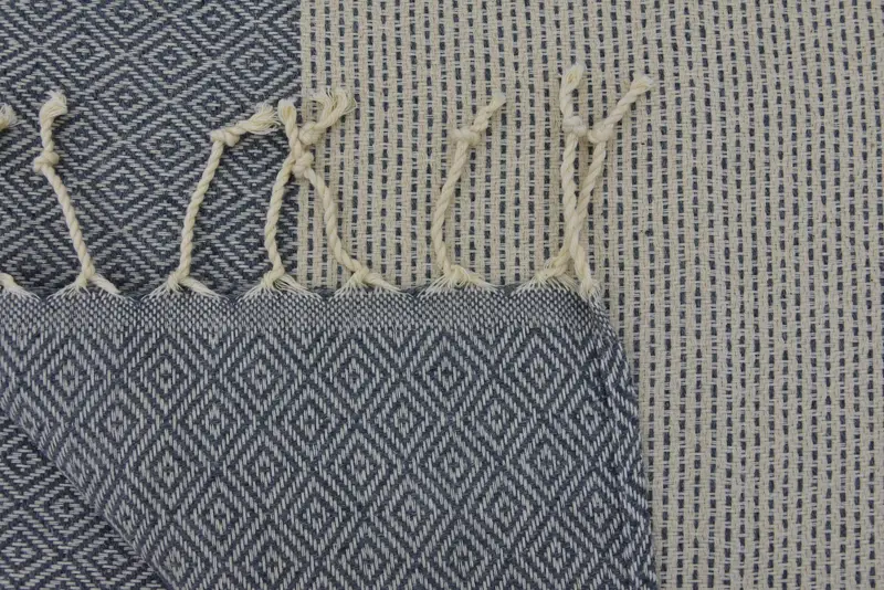 Türk el havlu, onun için hediye, monogram mutfak havlu, 36x18 pamuklu elmas havlu, eve taşınma hediyesi, Noel hediyeleri, düğün hediyesi, aile hediyesi - 8