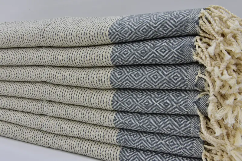 Türk el havlu, onun için hediye, monogram mutfak havlu, 36x18 pamuklu elmas havlu, eve taşınma hediyesi, Noel hediyeleri, düğün hediyesi, aile hediyesi - 2