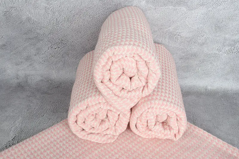 Bachelorette Party Gifts, Turkish Cotton Blanket, Boho Throw Blankets, Decorative Blanket, 88x76 Cotton Triangle Design Towel, Custom Blanket - 7