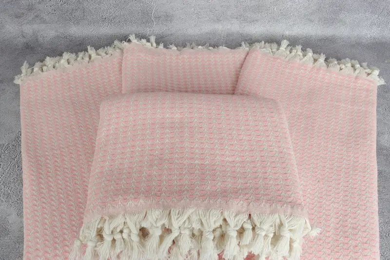 Bachelorette Party Gifts, Turkish Cotton Blanket, Boho Throw Blankets, Decorative Blanket, 88x76 Cotton Triangle Design Towel, Custom Blanket - 4