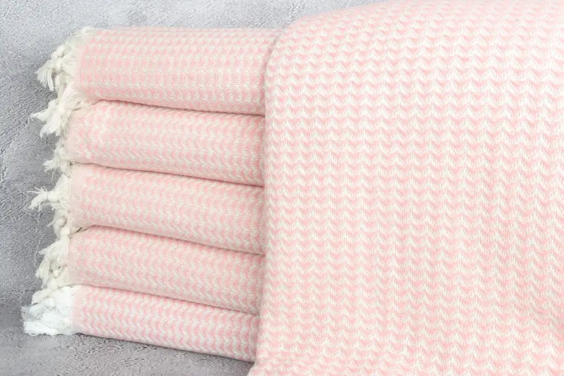 Bachelorette Party Gifts, Turkish Cotton Blanket, Boho Throw Blankets, Decorative Blanket, 88x76 Cotton Triangle Design Towel, Custom Blanket - 1