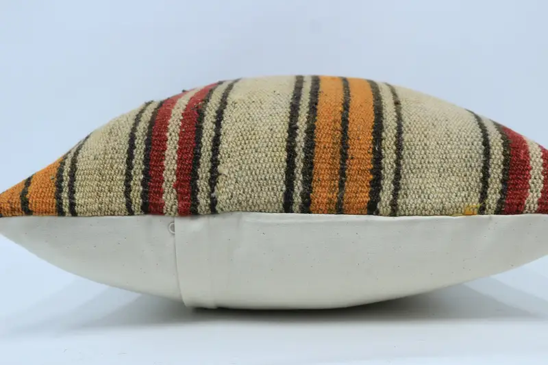 20x28 Beige Cushion Case, Turkish Kilim Pillow, Pillow Cover, Pillow for Sofa, Boho Throw Pillow Case, Ethnical Kilim Rug Pillow - 5