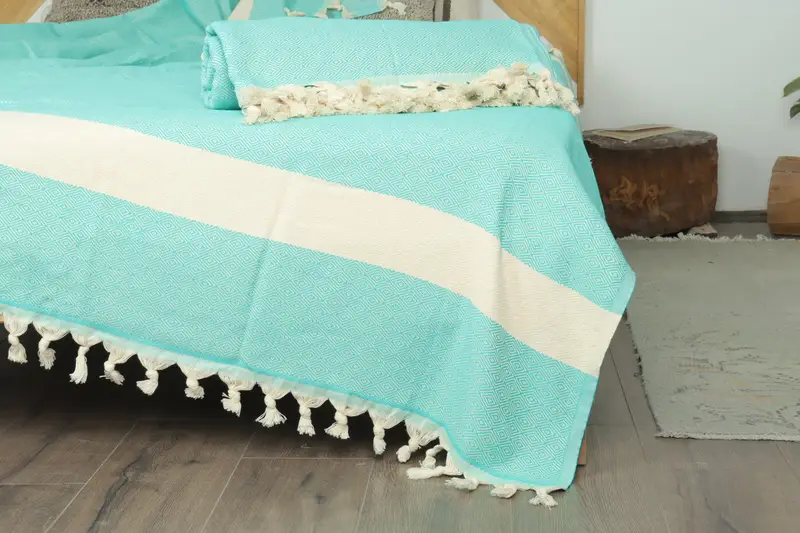 Gift For Him, 92x80 Cotton Diamond Towel, Custom Blanket, Decorative Blanket, Wedding Hand Made Gift, Bachelorette Party Items, Personalized Gifts - 7