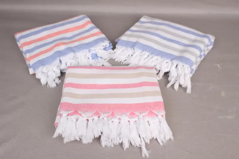 Turkish Towel Bulk, Gift For Her, Bride Gift, 64x40 Cotton Striped Towel, Soft towel, Bachelor Bachelorette Party Favors, Eco-Friendly Turkish Towel - 4